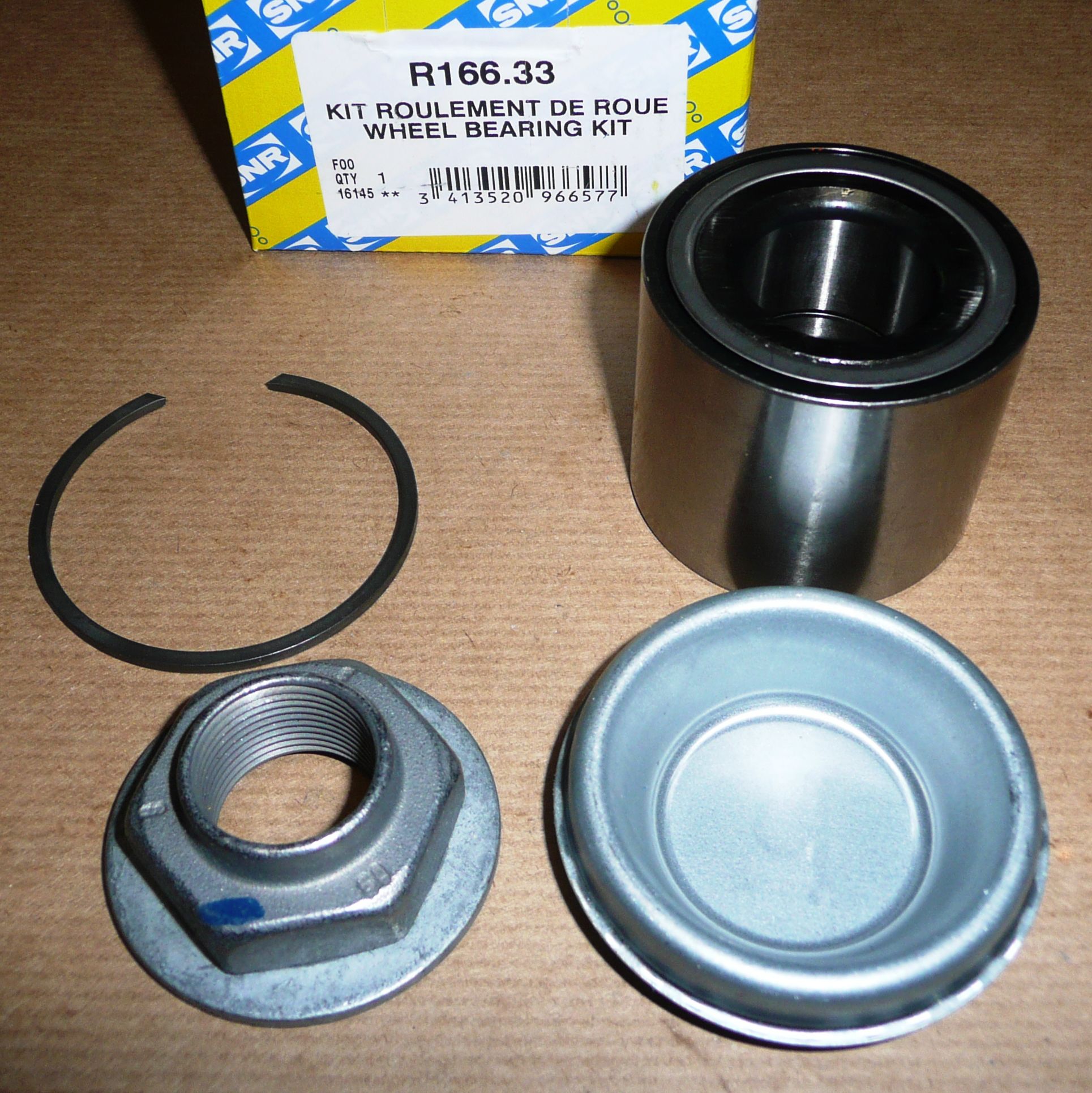 SNR R166.33 ŁOŻYSKO KPL.TYŁ C C3 II,ELYSEE,C4 CACTUS